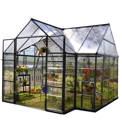 Einkuppeliges Gewächshaus - Chalet Hobby - Poly-Tex Inc - für Hobbygärten / Glas / permanent