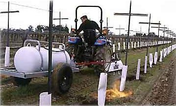 Unkrautentferner für Obstgärten - GP1000 or GP750 - Flame Engineering, Inc. - mit Flamme / gezogen / für biologische Landwirtschaft