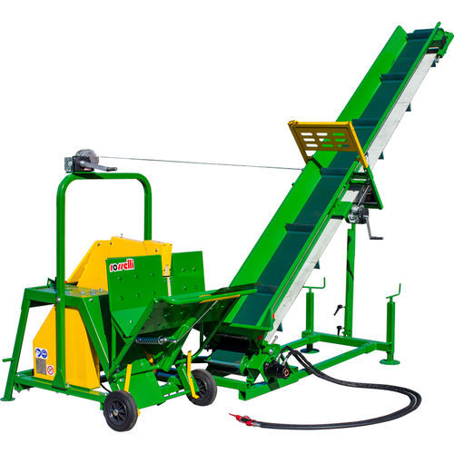 Förderer für Altholz - Skylift plus series - ROSSELLI Snc Officine Meccaniche - Band / schräg