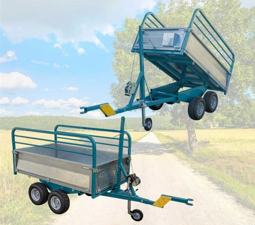 Landwirtschaftlicher Anhänger - Express 800 - ROSSELLI Snc Officine Meccaniche - mit Kipper / einachsig / Weinbau