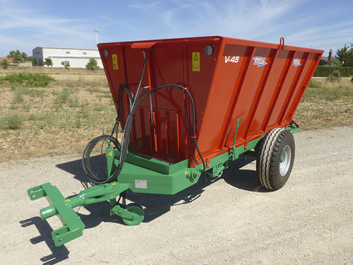 Gezogener Stalldungstreuer - V series - MAQUINARIA AGRICOLA SEGUES, SL - einachsig / Weinbau / Kompost