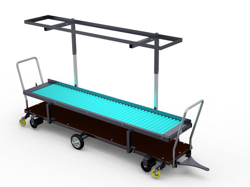 Erntewagen für Gewächshaus - Two Level Harvest trolley - Maryniaczyk - geschoben / höhenverstellbar