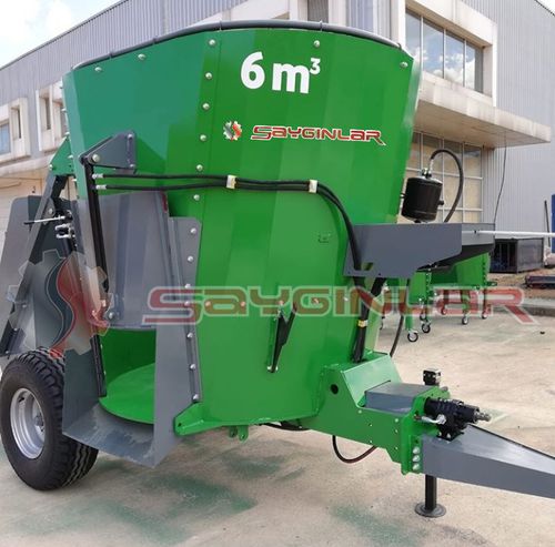 Vertikaler Mischer - 6 CBM - Sayginlar Agriculture Machinery Ltd. - gezogen / mit seitlicher Entladung / Zapfwellen