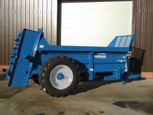 Gezogener Stalldungstreuer - Mk4 – 85 - G.T. Bunning & Sons Ltd - mit senkrechtem Streuer / einachsig