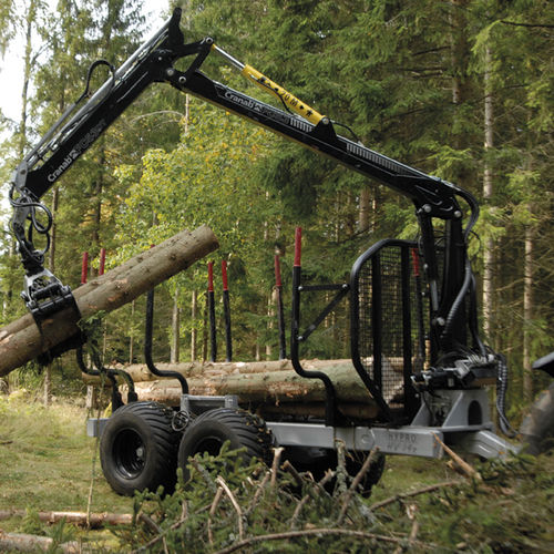 Plattformanhänger - HV14 - HYPRO - angebaut / 2-Achsen / für Forstwirtschaft