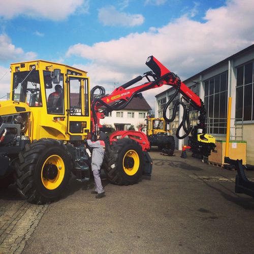 Harvester Aggregat / mit Beladung - AFM 50 - AFM-Forest Ltd - mit Entaster