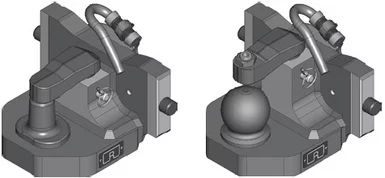Kupplungskugel für Traktor - RO*820D70 / RO*825D70 - LH Lift Oy - einstellbar