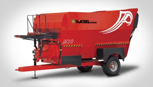 Horizontaler Futtermischer - M10 - Yüksel Tarım - gezogen / Einschnecke / mit Wiegesystem