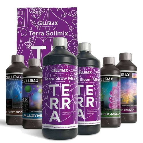 Organischer Dünger - Terra set #4 - cellmax - flüssig / zur Optimierung der Wachstumsrate / für Blumen