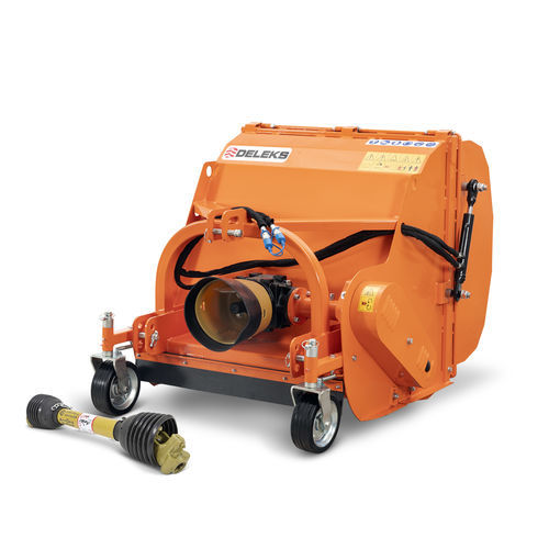 Angebautes horizontales Mulchgerät - PANDA-90 - DELEKS SRL - Hammer / Gras / für Weinbau