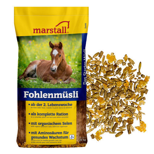 Nahrungsergänzungsmittel für Tiere - Fohlenmüsli - Marstall - für Pferde / Mineral / Vitamin