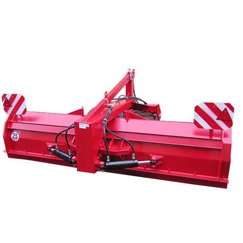 Gerader Schneeschild - TRACTOR BLADE HYDRAULIC - STEEL EDGE - Bystroň - Integrace s.r.o. - mit Hydraulikregelung / mit Gummischaber / Traktorfront mit 3-Punkte-Verbindung
