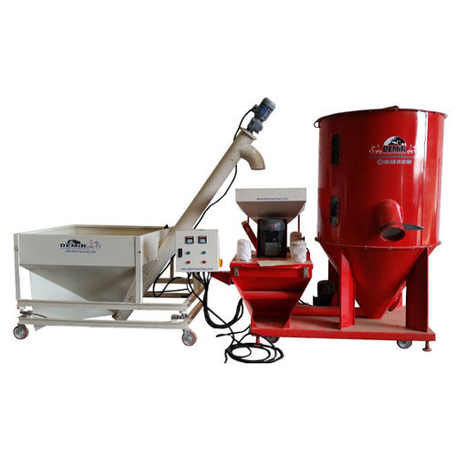 Mühle für Tiernahrung - DEMIR PACKING AND AGRICULTURAL MACHINERY - Getreide / mobil / mit Mixer