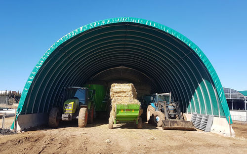 Lagertunnel für Heu - ASTHOR Stockage-Elevage - mit Stahlstruktur / permanent