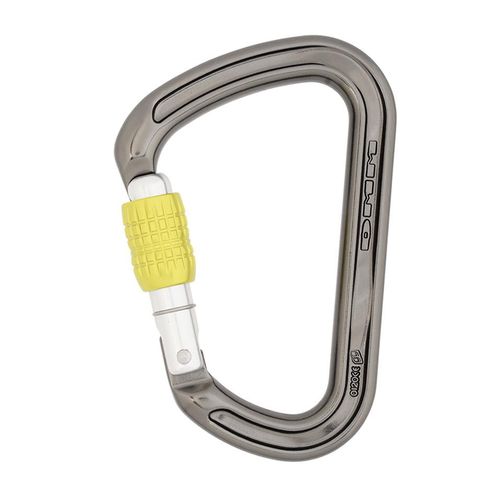 Schnappschäkel mit Verriegelung - Klettersteig - DMM Professional - birnenförmig