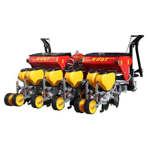 Pneumatische Einzelkornsämaschine - 6 Rows Pneumatic Planter-With Fertilizer-Telescopic Chasis - kurttarim - 6 Reihen / traktormontiert / mit Dreipunktanbau