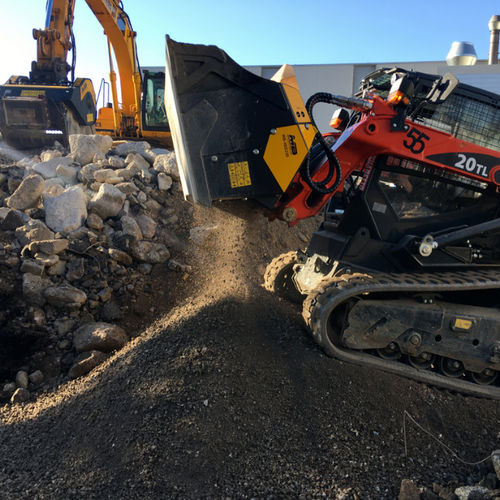 Siebschaufel - MB-HDS220 - MB Crusher - für Aushub / für Straßenarbeiten / für Gießereien