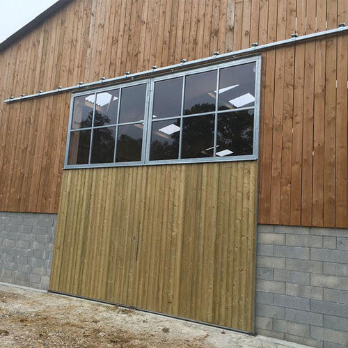 Tür für Aufzuchtgebäude - 2090062 - Technibelt - Schiebe / Polycarbonat / Holz