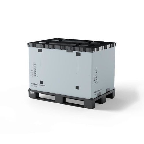Kunststoff-Boxpalette - CabCube EURO 1208M (3R) - Cabka Group GmbH - Stahl / verstärkt / Lager