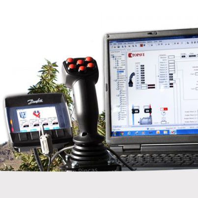 Kontrollgerät für Anbau-Zusatzstoffe / on-board - topavi - für Traktor / LED