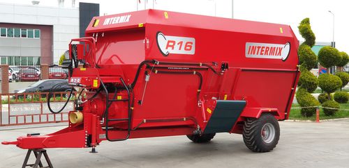 Horizontaler Futtermischer - AGRİMONO - gezogen / mit seitlicher Entladung / 2-Schnecken
