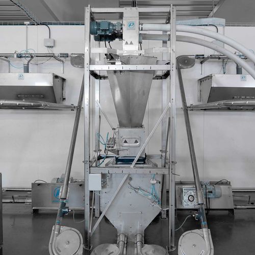 Automatisches Fütterungssystem / Ketten - PROSYSTEM - PORINOX SL - für Schweine / Trichter / programmierbar