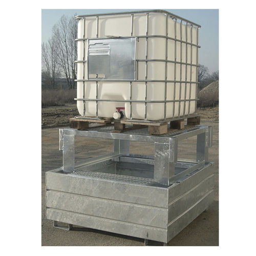 Auffangwanne für gefährliche Fluide - BRAG 1 CM-REH - DIFOPE - galvanisiertem Stahl / für Tanks