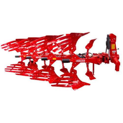 Angebauter Pflug - POLLUX MH - UNLU AGRIGROUP - mit Tülle / 1 - 10 Zinken / volldrehend