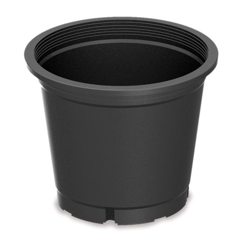 Kunststoff-Pflanztopf - CP series - Alber - rund / recycelbar / schwarz