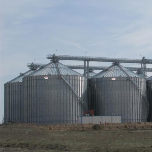Silo mit flachem Boden - YASAR MAKINE METAL SANAYI VE TICARET ANONIM SIRKETI - für Getreide / Metall