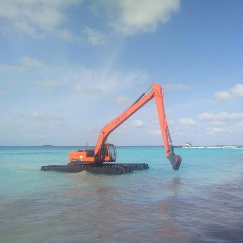 Hydraulischer Bagger - AEX-21 - Relong - auf Raupen / amphibisch