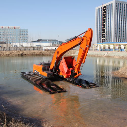 Hydraulischer Bagger - AEX-28 - Relong - auf Raupen / amphibisch