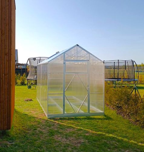Einkuppeliges Gewächshaus - EH 2 - Ecoslider Greenhouses and PremiFarm Aeroponic Vert - für Hobbygärten / mit Stahlstruktur / Stahlstrukturen