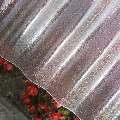 Dachplatte aus glasfaserverstärktem Polyester - ELYCLEAR - Brianza Plastica - für Gewächshaus / Well / mit UV-Schutz