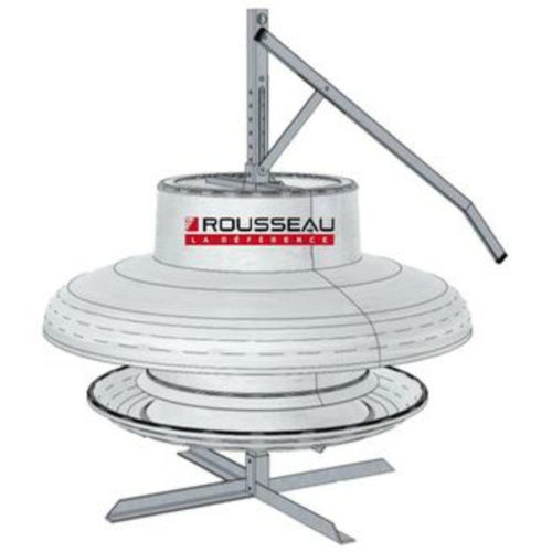 Futtertrog / galvanisierter Stahl - Rousseau - integrierte Abdeckplane