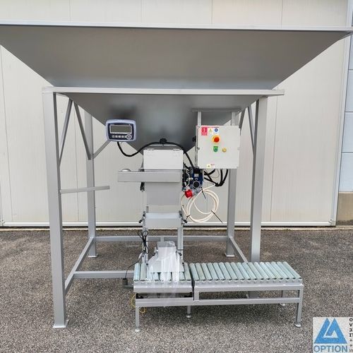 Absackmaschine mit Waage - ARK01 - OPTION SRL - Getreide / für Kompost / mit Förderer