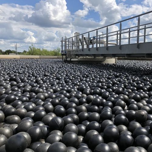 Schwimmabdeckung für Bewässerungsbecken - Self-Filling Ball® - Euro-Matic - für Klärteich / für Güllefass / Kunststoff