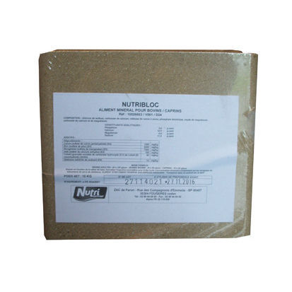 Leckstein für Rinder - NUTRIBLOC - NUTRI-CONCEPT - für Ziegen / Salz / Magnesium