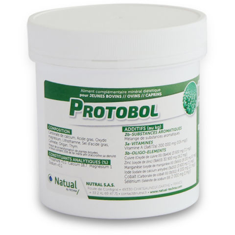 Nahrungsergänzungsmittel für Tiere - PROTOBOL - NATUAL - für Kälber / Mineral / Vitamin