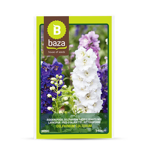 Staude-Blumensaat - Larkspur - BAZA Seeds Holland b.v. - weiß / blau / rosa