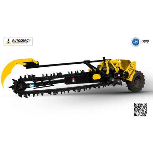 Bodenfräse mit Kette - Tractor Trencher - Rudra 150 XT - Autocracy Machinery Private Limited - traktormontiert