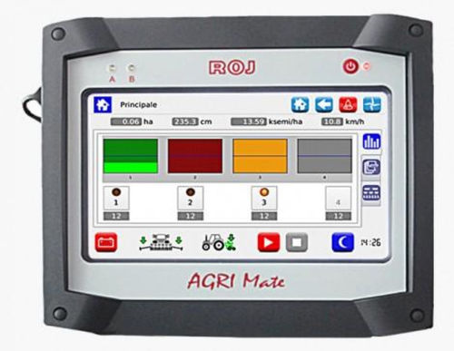 Kontrollsystem zur Planierung von landwirtschaftlichen Grundstücken - PCS - ROJ srl - für Forstwirtschaftsmaschine / für Landwirtschaftsfahrzeuge / mit Touchscreen