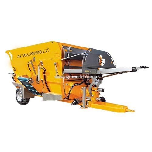 Horizontaler Futtermischer - AW-ŞYKR series - AGROWORLD - gezogen / mit Heckentladung / mit Wiegesystem