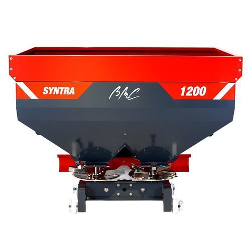 Angebauter Düngerstreuer - SYNTRA series - BMC AGRICOLA S.L. - fest / Granulat / Doppelscheiben
