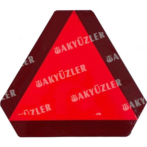 Dreieckiger Rückstrahler - 8010009 - AKYÜZLER KAROSER - rot / selbstklebend