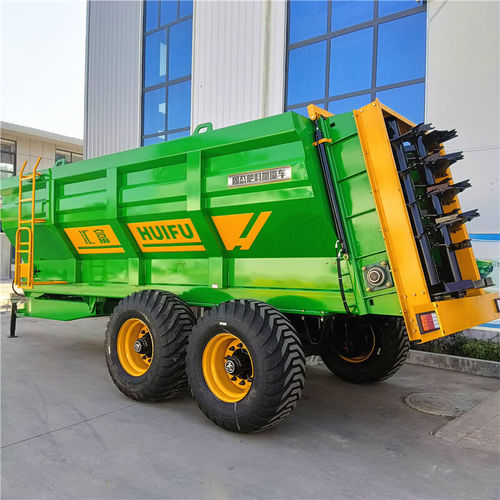 Gezogener Stalldungstreuer - 2FGH series - QuFu HuiFu Machinery Manufacturing Co., Ltd. - mit senkrechtem Streuer / Tandem / einachsig
