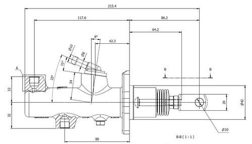 Zylinder für Traktor - MCB25.13M - Madal Srl - für Landwirtschaftsfahrzeuge / für Bremsanwendungen / hydraulisch