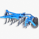 angebauter Grubber / mit Hydraulikregelung / mit Dreipunktanbau / mit festen Zähnen