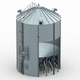 Silo für Getreide / Stahl / mit flachem Boden / Well