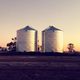 Silo für Getreide / Metall / rund / mit flachem Boden